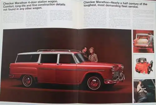 Checker Marathon Modellprogramm 1969 Automobilprospekt (3415)