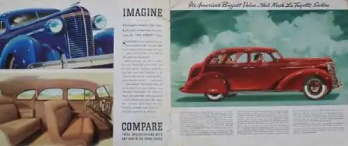 Nash Modellprogramm 1938 "Great News from Nash" Automobilprospekt (8275)