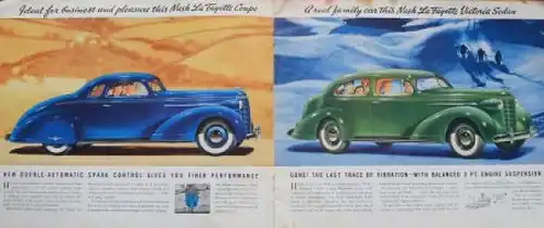 Nash Modellprogramm 1938 "Great News from Nash" Automobilprospekt (8275)