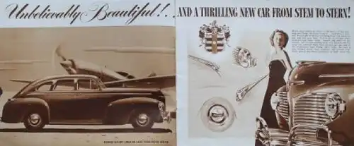 Dodge Luxury Liner Modellprogramm 1941 Automobilprospekt (8377)