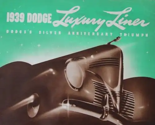 Dodge Luxury Liner Modellprogramm 1939 Automobilprospekt (3270)