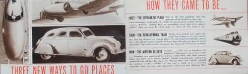 DeSoto Airflow Modellprogramm 1936 "Twentieth Century Travelog" Automobilprospekt (4678)