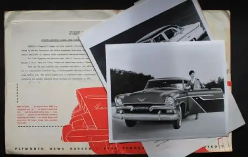 Plymouth Belvedere Modellprogramm 1955 Pressemappe (2063)