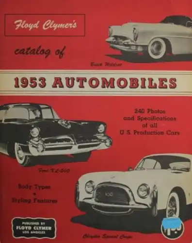 "Floyd Clymers Catalog of Automobiles" US-Automobil-Jahrbuch 1953 (6551)