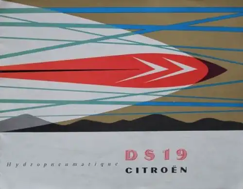 Citroen DS 19 Modellprogramm 1957 Automobilprospekt (5654)