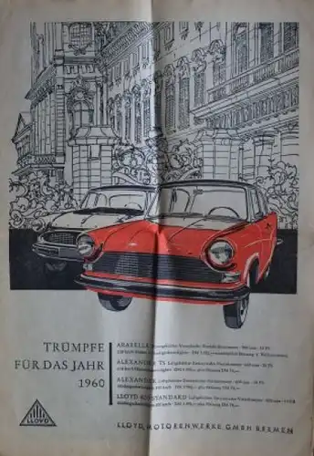 "Motorisierte Abendpost" Lloyd Zeitung 1957 IAA Frankfurt (0804)