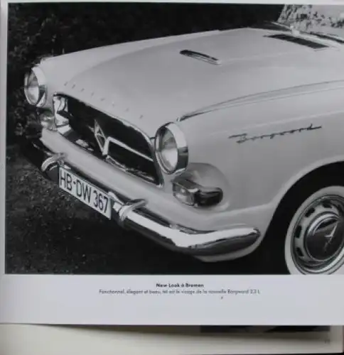 Borgward Modellprogramm 1959 "Salon de l'Automobile Paris" Automobil-Pressemappe mit Pressefotos (9259)
