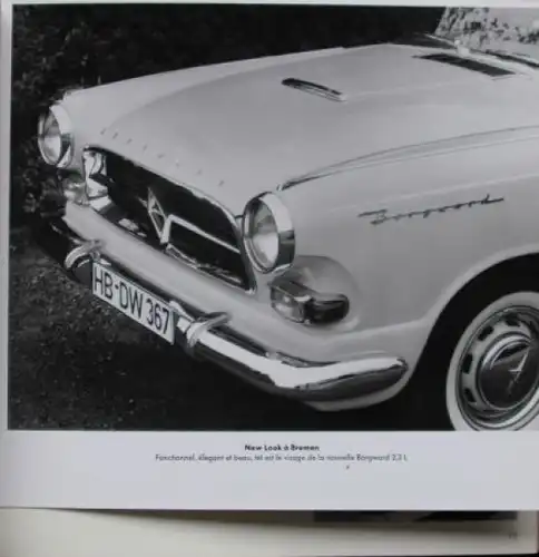 Borgward Pressemappe "Salon de l'Automobile Paris" 1959 mit Pressefotos (9259)