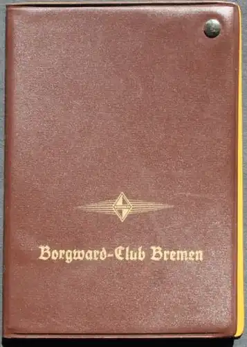 Borgward Fahrzeugpapiermappe 1960  "Borgward Club Bremen" (7405)