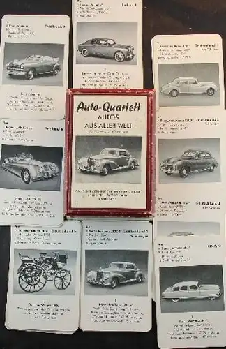 Altenburg Spielkarten "Autos aus aller Welt" 1954 Kartenspiel (9388)