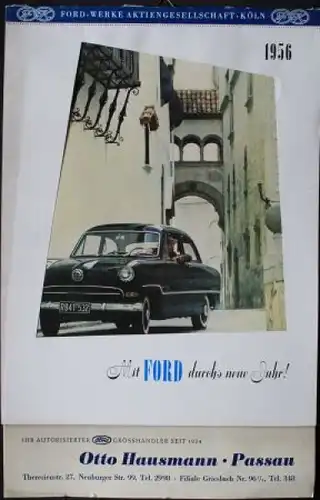 Ford Jahreskalender 1956 "Mit Ford durchs neue Jahr" (2175)