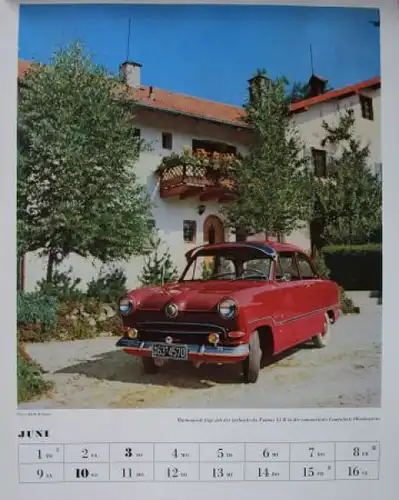 Ford Jahreskalender 1956 "Mit Ford durchs neue Jahr" (2175)