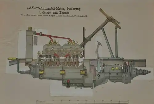 Weller "Die Praxis des modernen Maschinenbaues - Modell Atlas" Fahrzeugtechnik Fiat 1908 (2520)