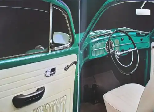 Volkswagen Käfer Modellprogramm 1968 "Der neue Käfer" Automobilprospekt (7771)