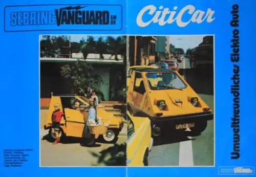 Vanguard Sebring CitiCar Modellprogramm 1974 Automobilprospekt (6082)