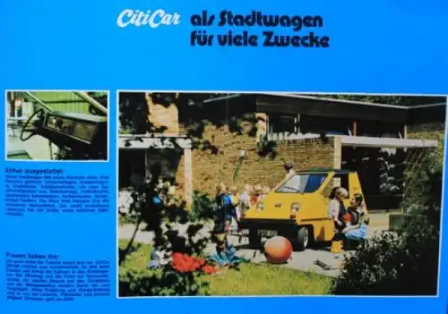 Vanguard Sebring CitiCar Modellprogramm 1974 Automobilprospekt (6082)