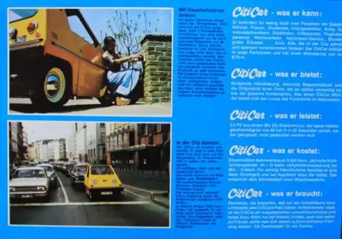 Vanguard Sebring CitiCar Modellprogramm 1974 Automobilprospekt (6082)