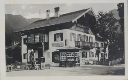 Shell Voltol Tankstelle "Haus Oswald" 1931 Postkarte (8524)