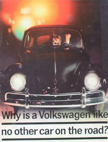 Volkswagen Käfer Modellprogramm 1965 Automobilprospekt (7574)