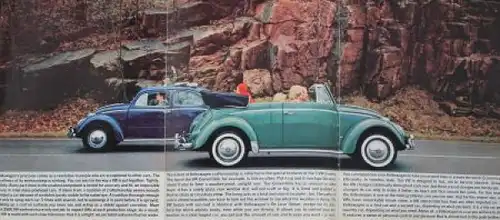 Volkswagen Käfer Modellprogramm 1965 Automobilprospekt (7574)