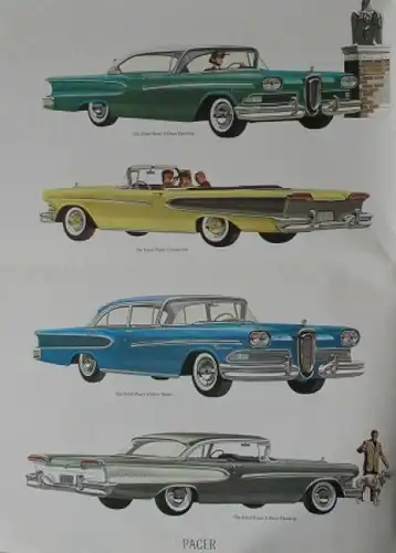 Edsel Ford Modellprogramm 1957 Automobilprospekt (7870)