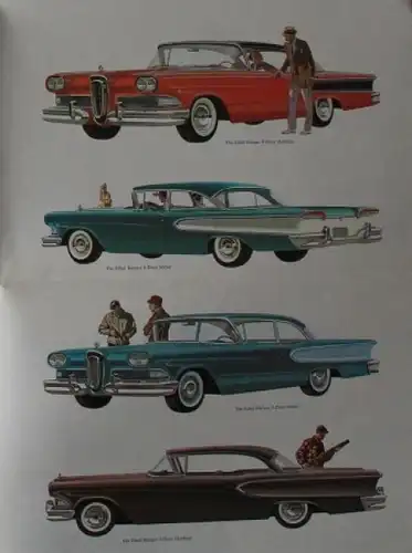 Edsel Ford Modellprogramm 1957 Automobilprospekt (7870)