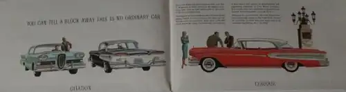 Edsel Ford Modellprogramm 1957 Automobilprospekt (7870)