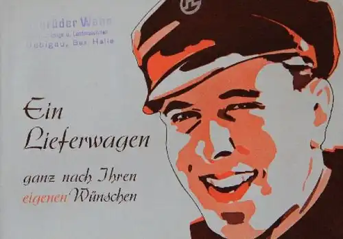 Hansa-Lloyd Lieferwagen Modellprogramm 1936 Lastwagenprospekt (8806)