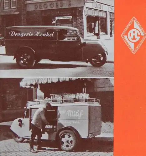 Hansa-Lloyd Lieferwagen Modellprogramm 1936 Lastwagenprospekt (8806)