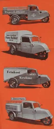 Hansa-Lloyd Lieferwagen Modellprogramm 1936 Lastwagenprospekt (8806)