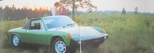 Porsche 914 2 Liter Modellprogramm 1974 Automobilprospekt (1183)