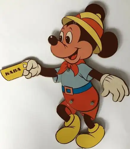 Disney Kaba Hampelmann-Werbefiguren 1965 Mickey Maus, Donald, Dagobert Karton (5415)