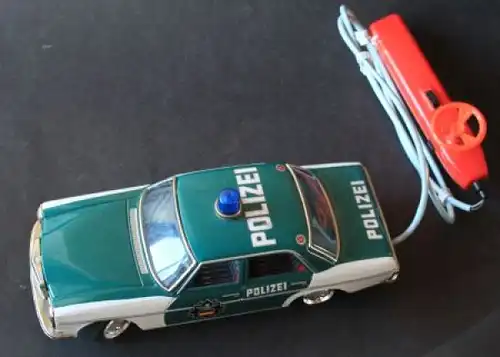 Taiyo Mercedes-Benz 200 Polizei 1970 Blechmodell mit Fernsteuerung (2966)