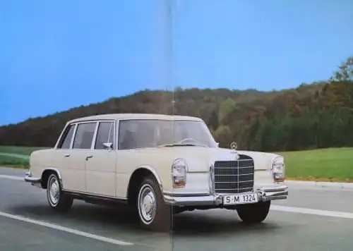 Mercedes-Benz 600 Pullmann Modellprogramm 1979 Automobilprospekt (8269)