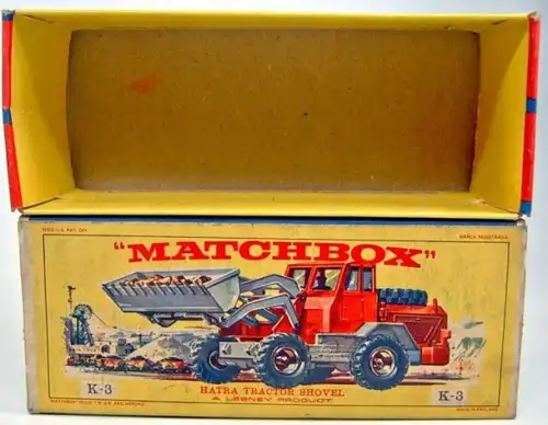 Matchbox King Size Lesney Hatra Tractor Shovel 1970 Original Leerbox (4778)
