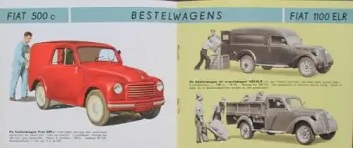 Fiat Modellprogramm 1950 Automobilprospekt (4007)