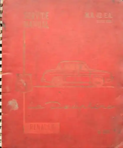 Renault Dauphine R 1090 Limousine 1958 Reparaturhandbuch (7863)