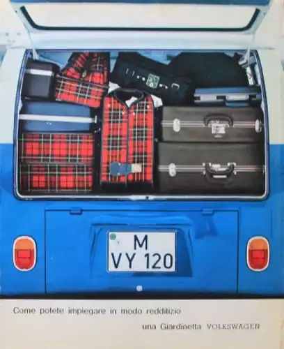 Volkswagen T1 Transporter Modellprogramm 1965 Automobilprospekt (3060)