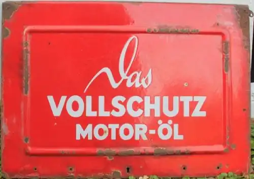 Esso Standard Oelkabinettür 1938 "Ihr Vollschutz Motoröl" Metall (3183)
