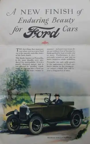 Ford T Modellprogramm 1924 "New Colors" Automobilprospekt (4876)