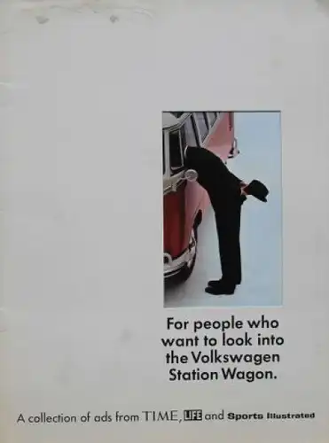 Volkswagen T1 Sambabus Modellprogramm 1963 "For people who want to look" Automobilprospekt (6285)