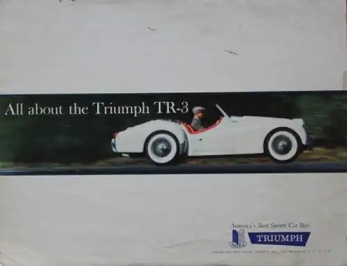 Triumph TR 3 Modellprogramm 1960 Automobilprospekt (4535)