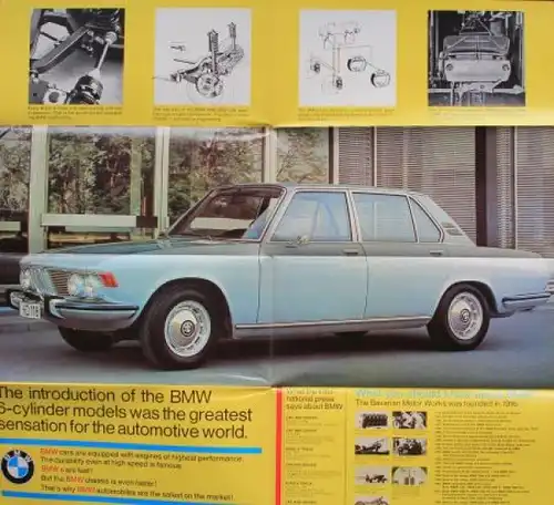 BMW Modellprogramm 1972 "Bavaria's unbeatable" Automobilprospekt (8563)