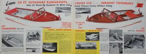 Luger Industries Motorboote "Boat kit" 1963 Motorbootprospekt (8660)