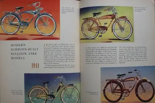 Schwinn-Built Fahrräder "50 years of Bicycles" Fahrrad-Historie 1945 (3795)