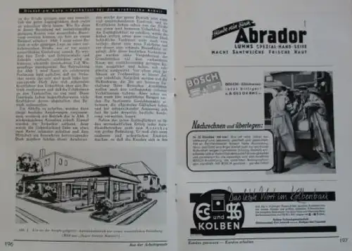 "Dienst am Auto" Tankstellen-Fachzeitschrift 1936 Braunbeck Motor-Verlag 17 Ausgaben (7273)