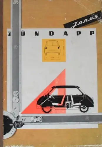 Zündapp Janus Modellprogramm 1957 Automobil-Pressemappe (7241)