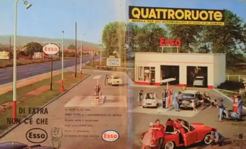 "Quattroruote" Automobil-Magazin Italien 1956 drei Ausgaben (4823)
