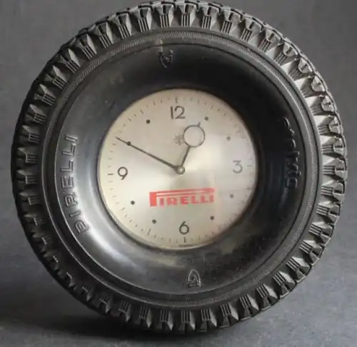 Pirelli Reifen Stelvio Werbe-Tischuhr 1965 (3926)