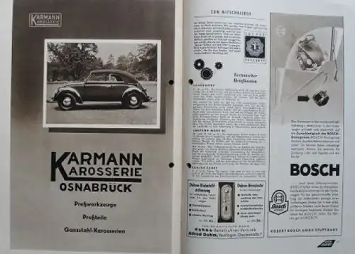"Gute Fahrt" Volkswagen Zeitschrift 1950 Erstausgabe (5869)